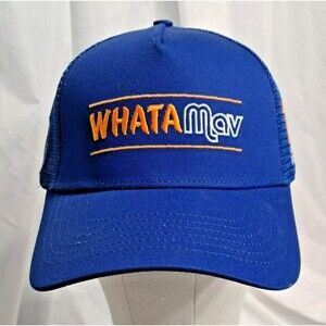 Whataburger Dallas Mavericks WhataMav Trucker Hat Blue